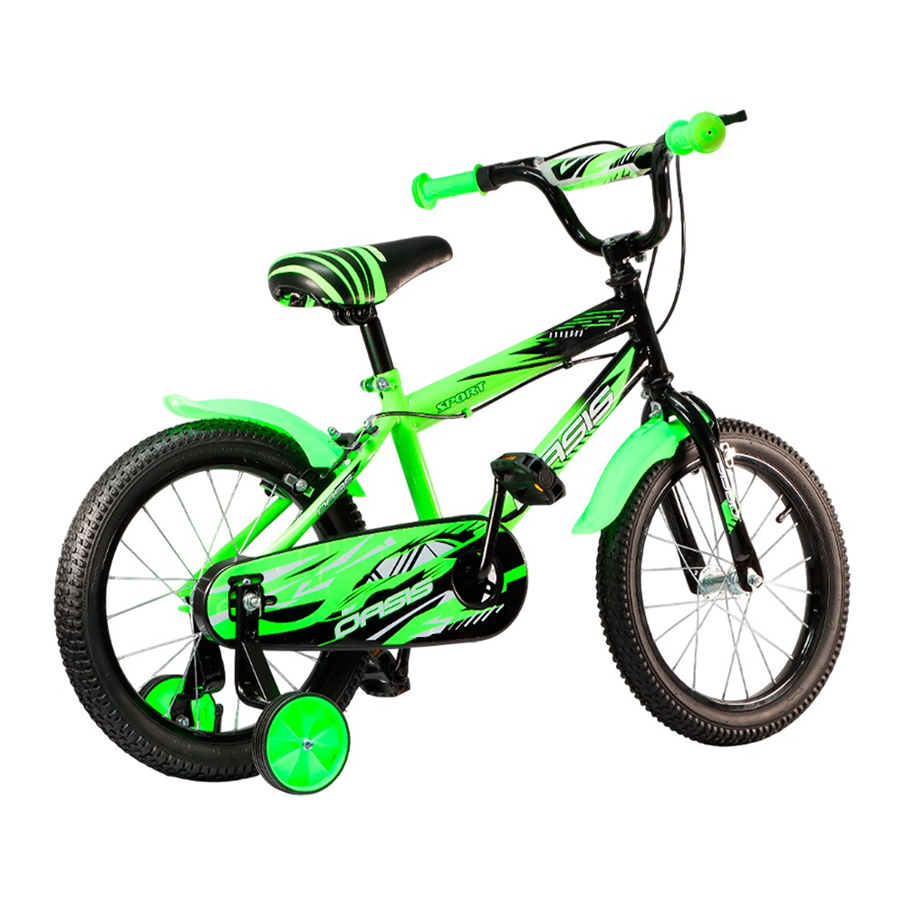 BICICLETA NIÑO OASIS RIN 16 VERDE OA-16139