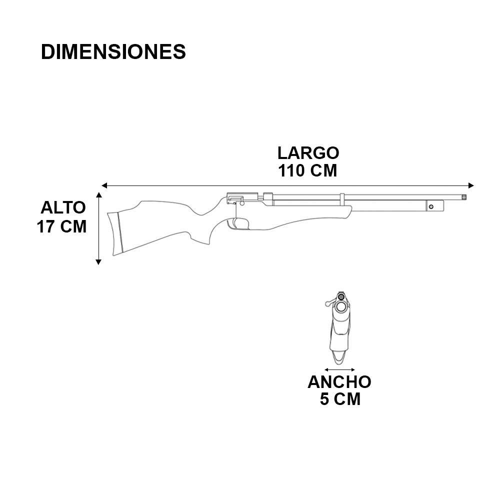 RIFLE CROSMAN INFERNO L-CSIN2 S/MIRA .22