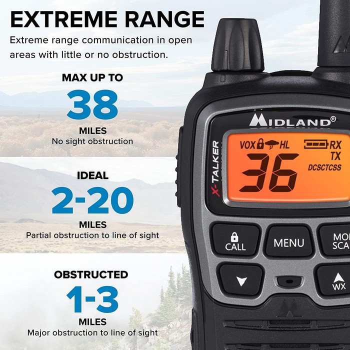 RADIO MIDLAND T77VP5 38 MILLAS (PAR+BASE+BAT)