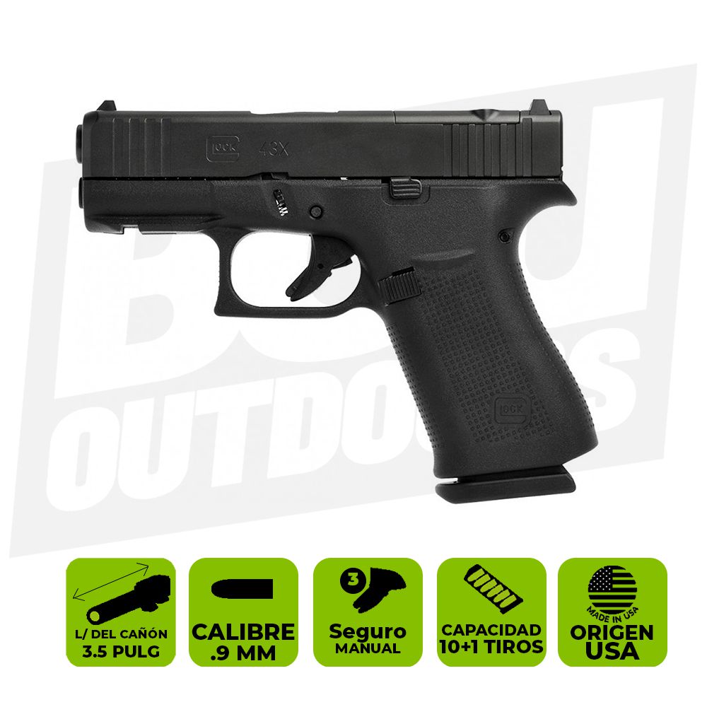 PISTOLA GLOCK 43X MOS SLIM CAL. 9MM