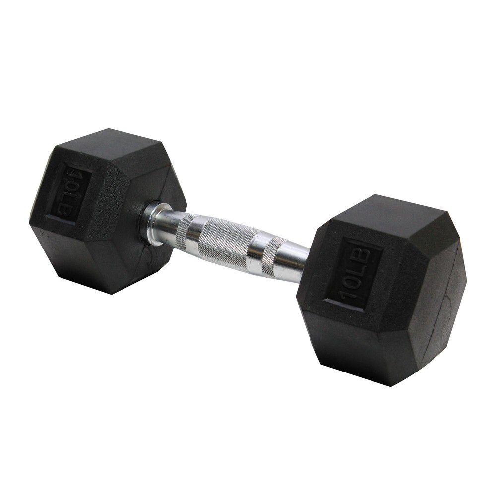MANCUERNA HEX. RUBBER 10LBS (UNIDAD)