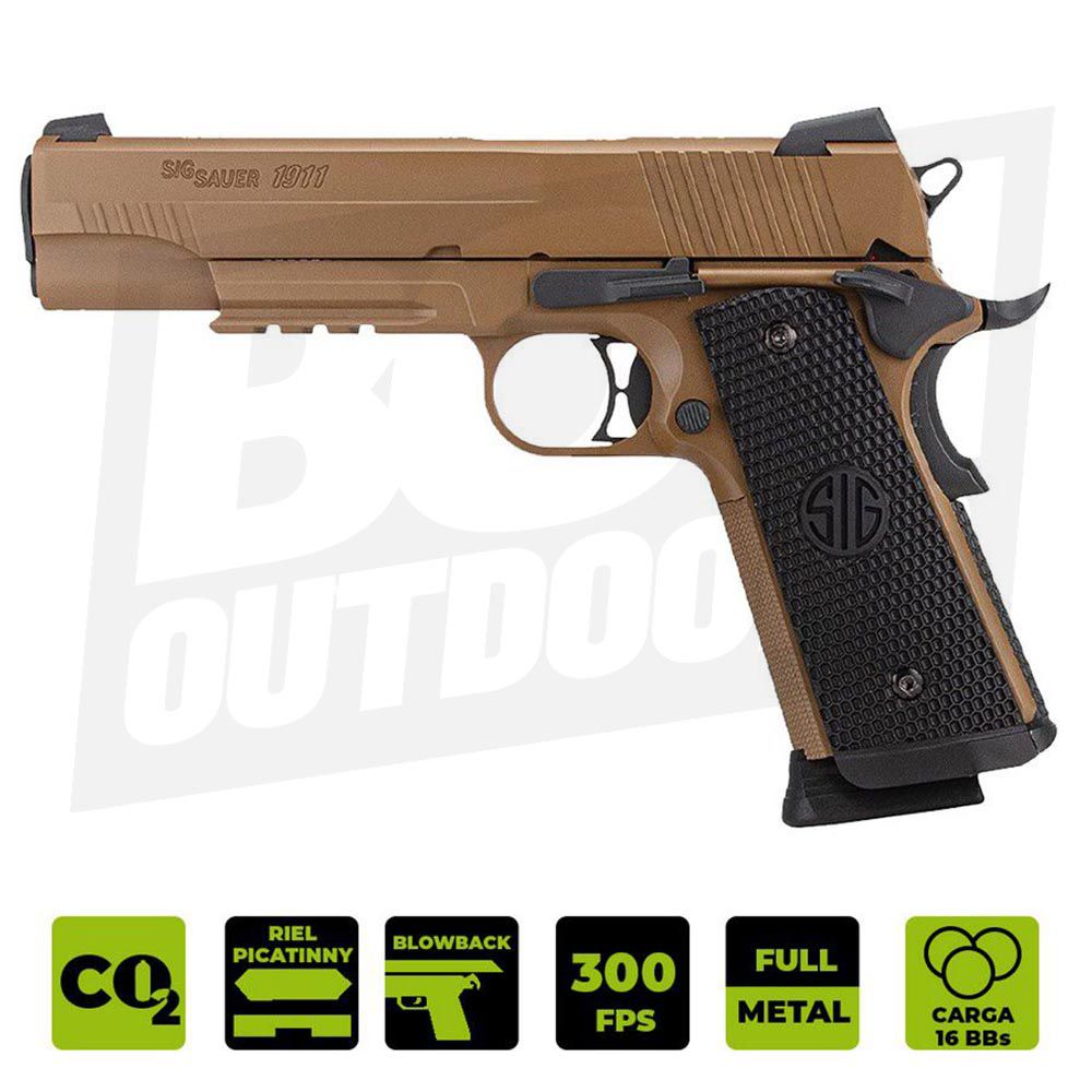 PISTOLA CO2 SIG SAUER 1911 EMPEROR .177 SIG-AIR-1911ES-BB