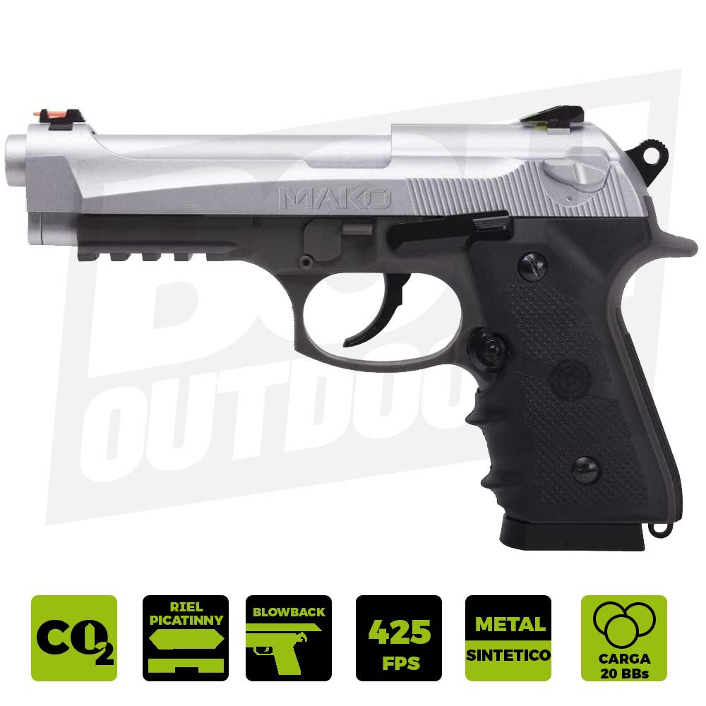 PISTOLA CROSMAN MAKO CM9B .177 CO2