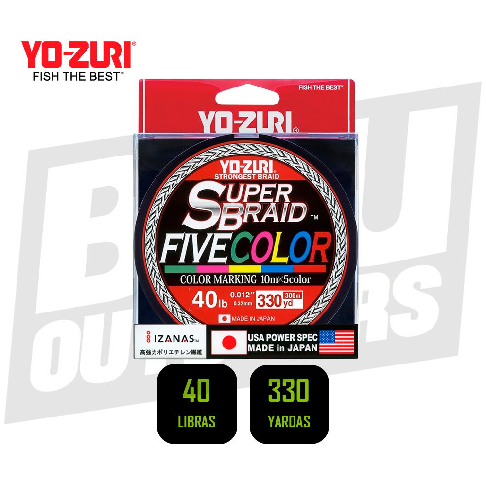 HILO NYLON PESCA YO-ZURI SUPERBRAID 40LB 330YD YZ SB R1463