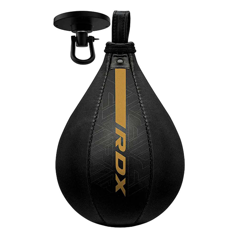 PERA BOXEO RDX F6 NEGRO/DORADO + ESLABON GIRATORIO 2SBR-F6MGL