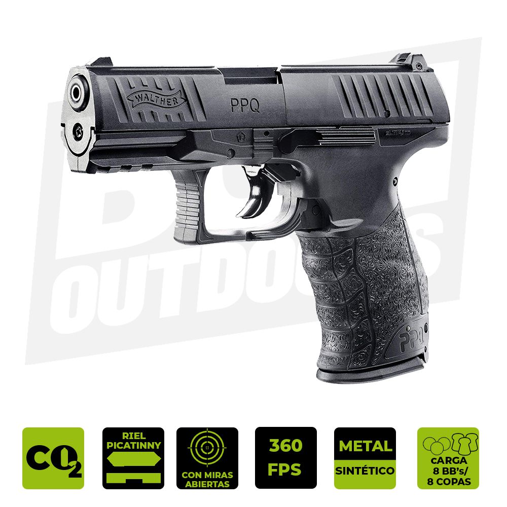PISTOLA CO2 UMAREX WALTHER PPQ .177 2256010