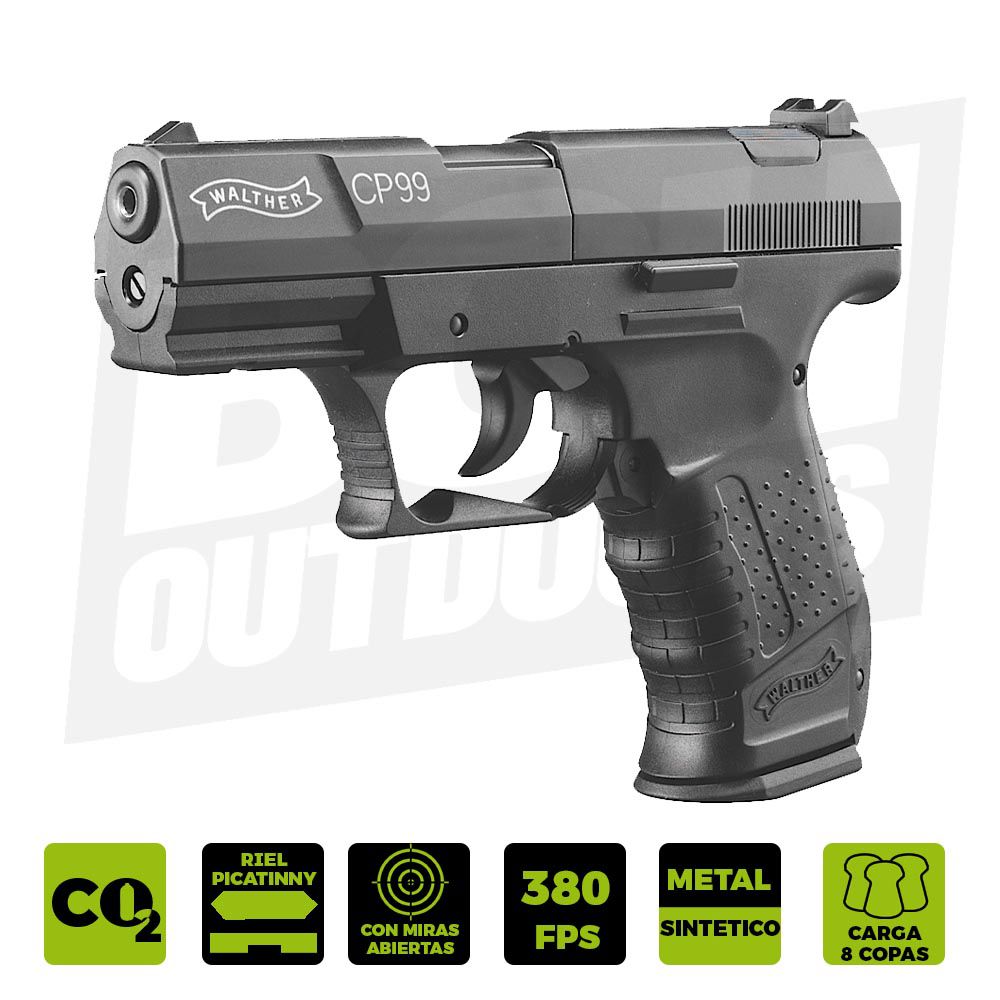 PISTOLA CO2 UMAREX WALTHER CP99.177 2252201 METALICA