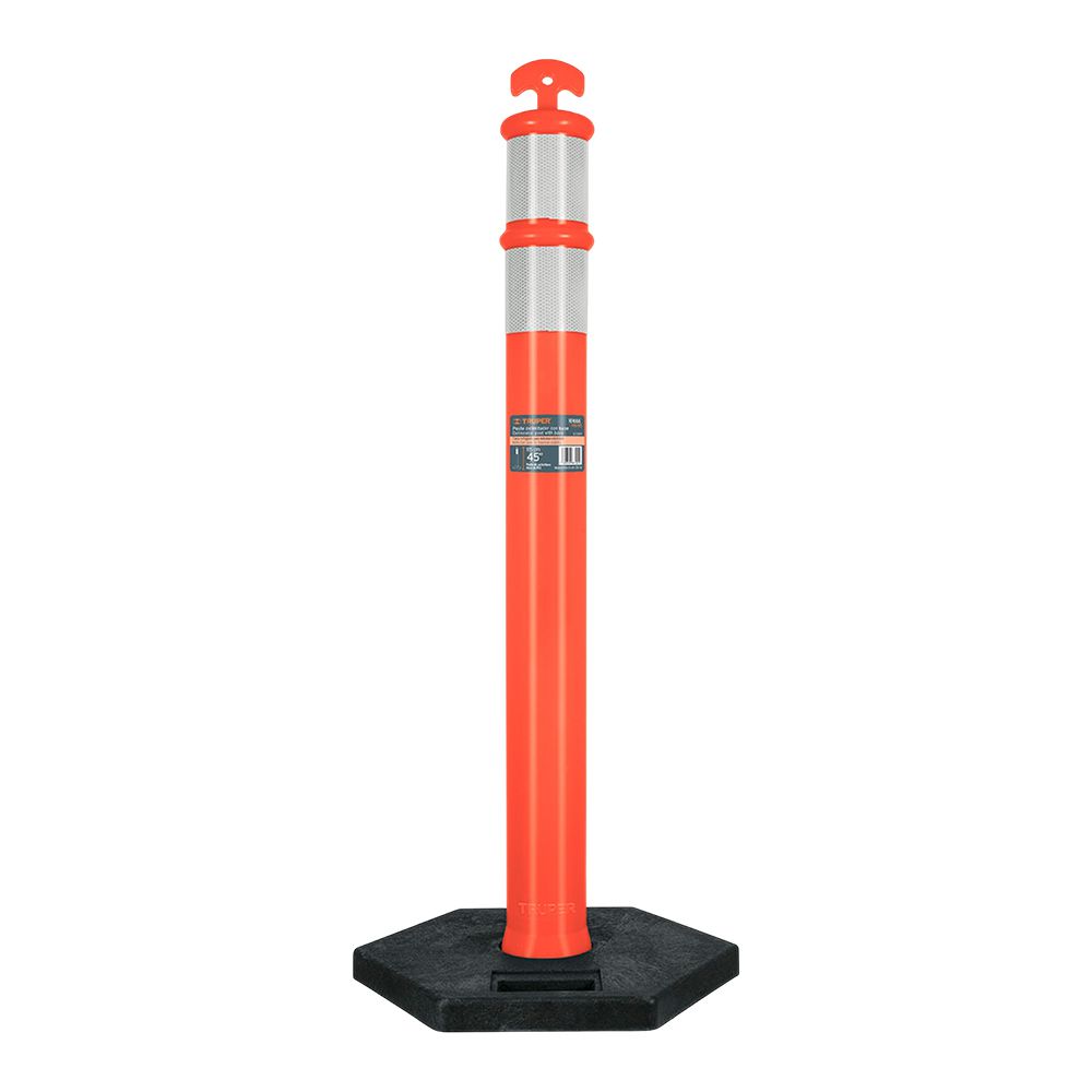 POSTE REFLECTIVO DELIMITADOR CON BASE TRUPER 101666