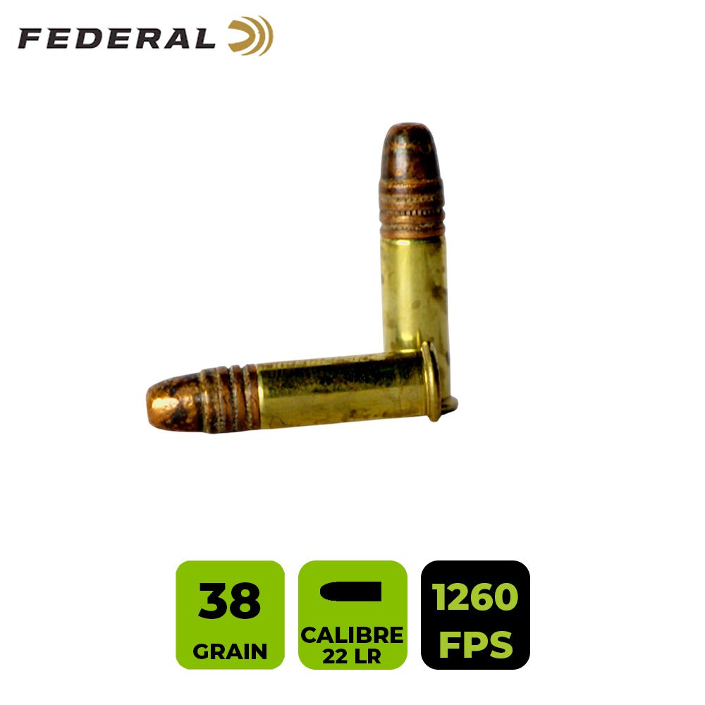 CARTUCHO FEDERAL CAL. 22 LR HP
