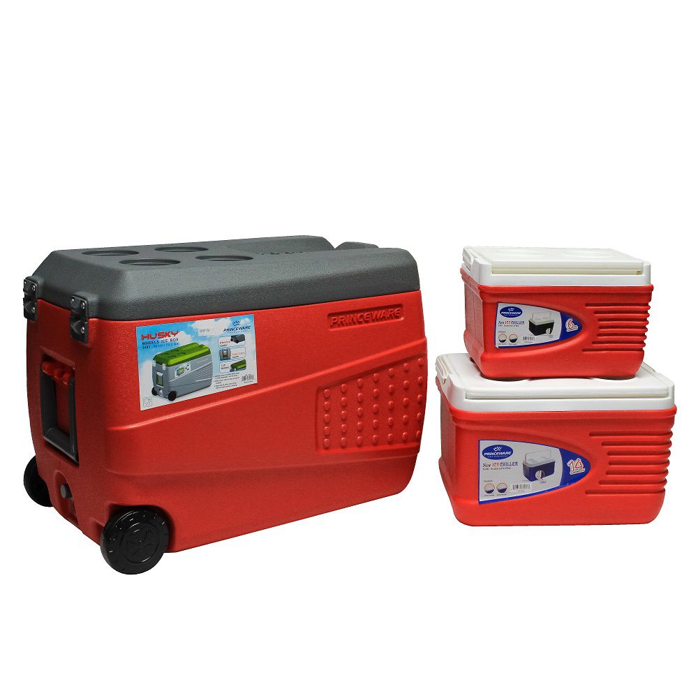 COMBO HIELERA CON RUEDAS 50LTS + 2 HIELERA  3492-C10