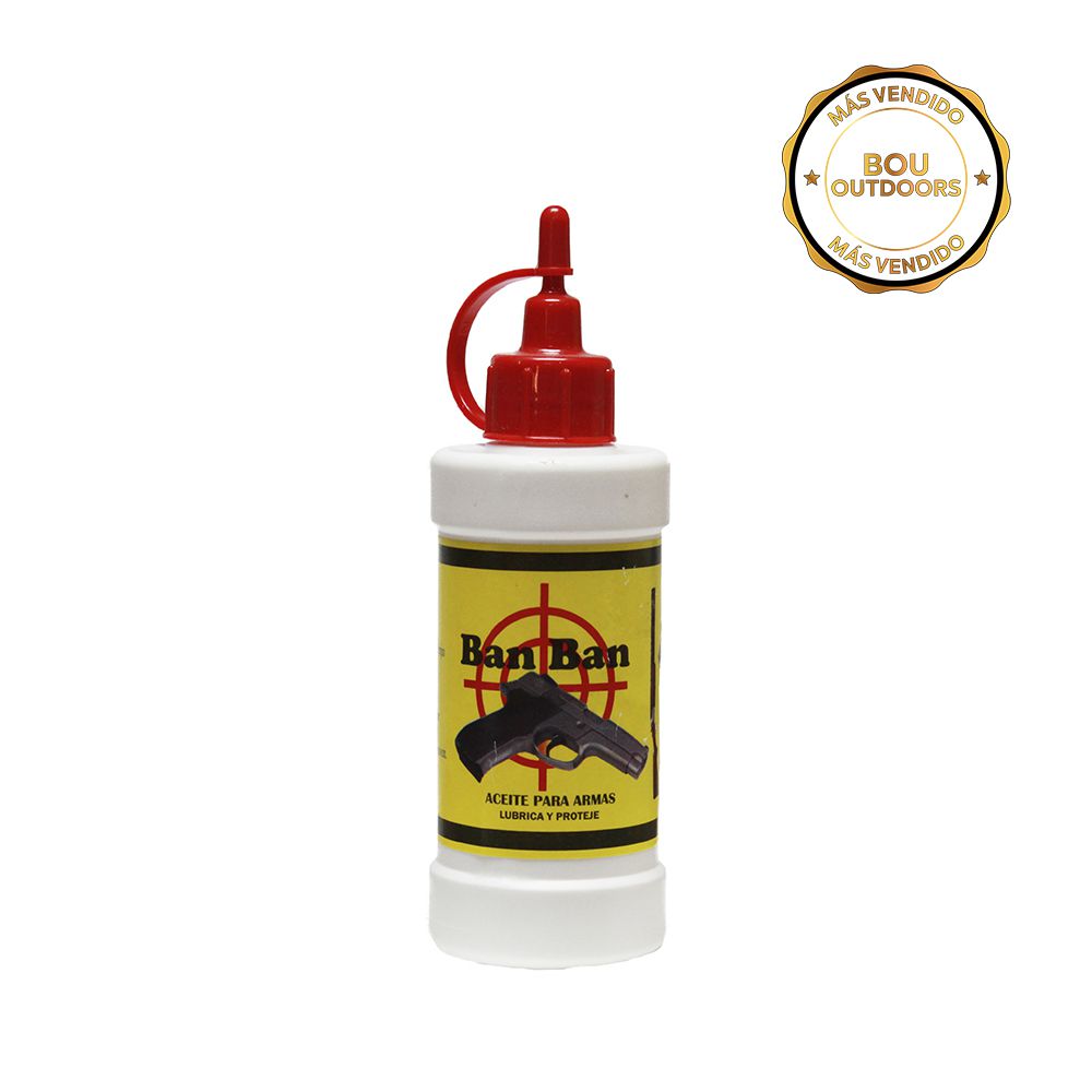 ACEITE PARA ARMAS Y CARRETE PESCA 3OZ. BAN BAN AINSA