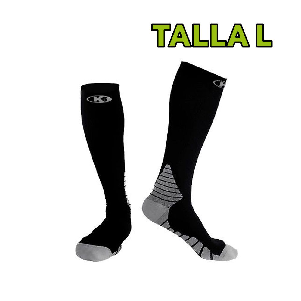 MEDIAS DE COMPRESIÓN PARA CORRER L GRIS 63002 (NC) (PAR)