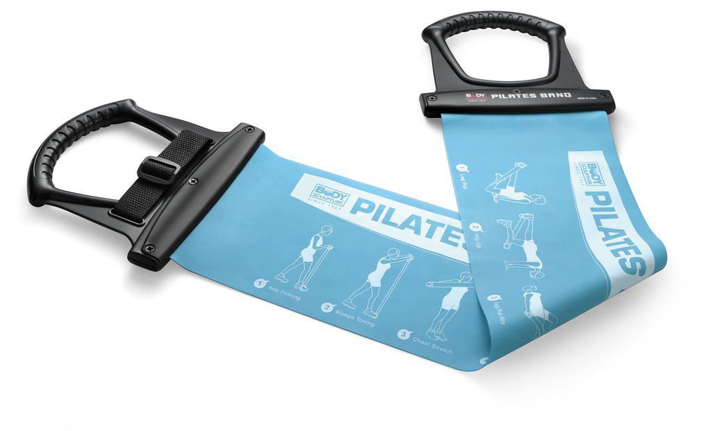 BANDA ELASTICA P/PILATES NEGRO/AZUL SOL-BB-2350BL-B