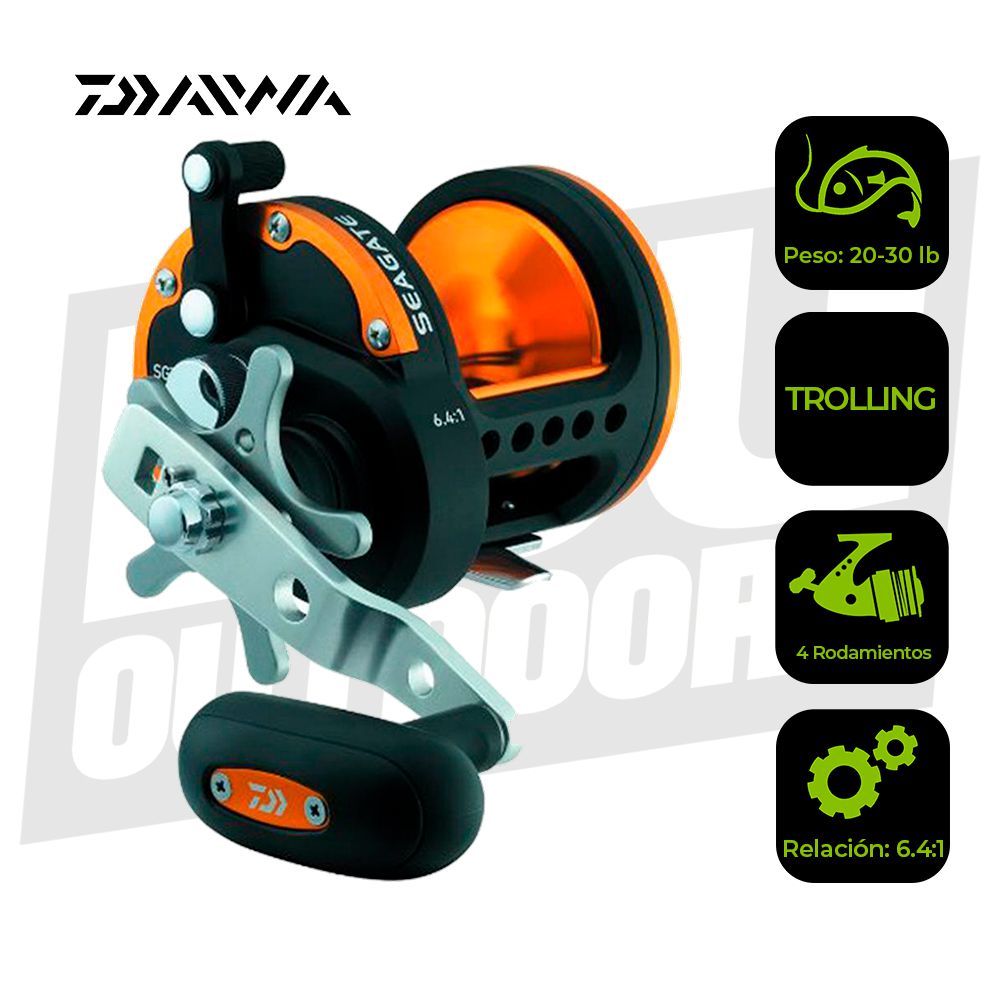 CARRETE TROLLING DAIWA SEAGATE 35 SGT35H