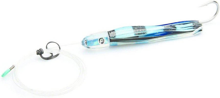 FATHOM TROLLING LURE TL01SM-02-PR 8PULG ANGEL WING ICE BLUE SHELL