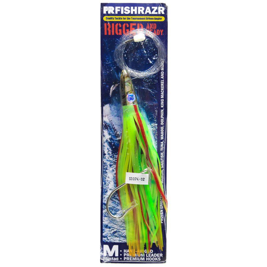 RIGGED BALI BULLET FISH RAZR FR451 GREEN LUMUS SKIRT