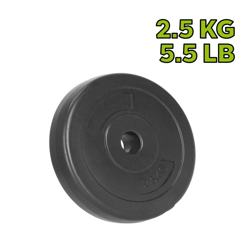 DISCO PARA PESAS FORRADO EN CAUCHO 2.5KG HO-1330