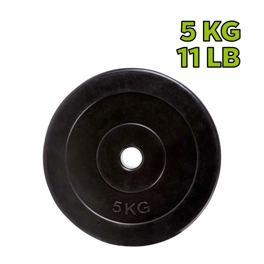 DISCO PARA PESAS FORRADO EN CAUCHO 5KG HO-1331