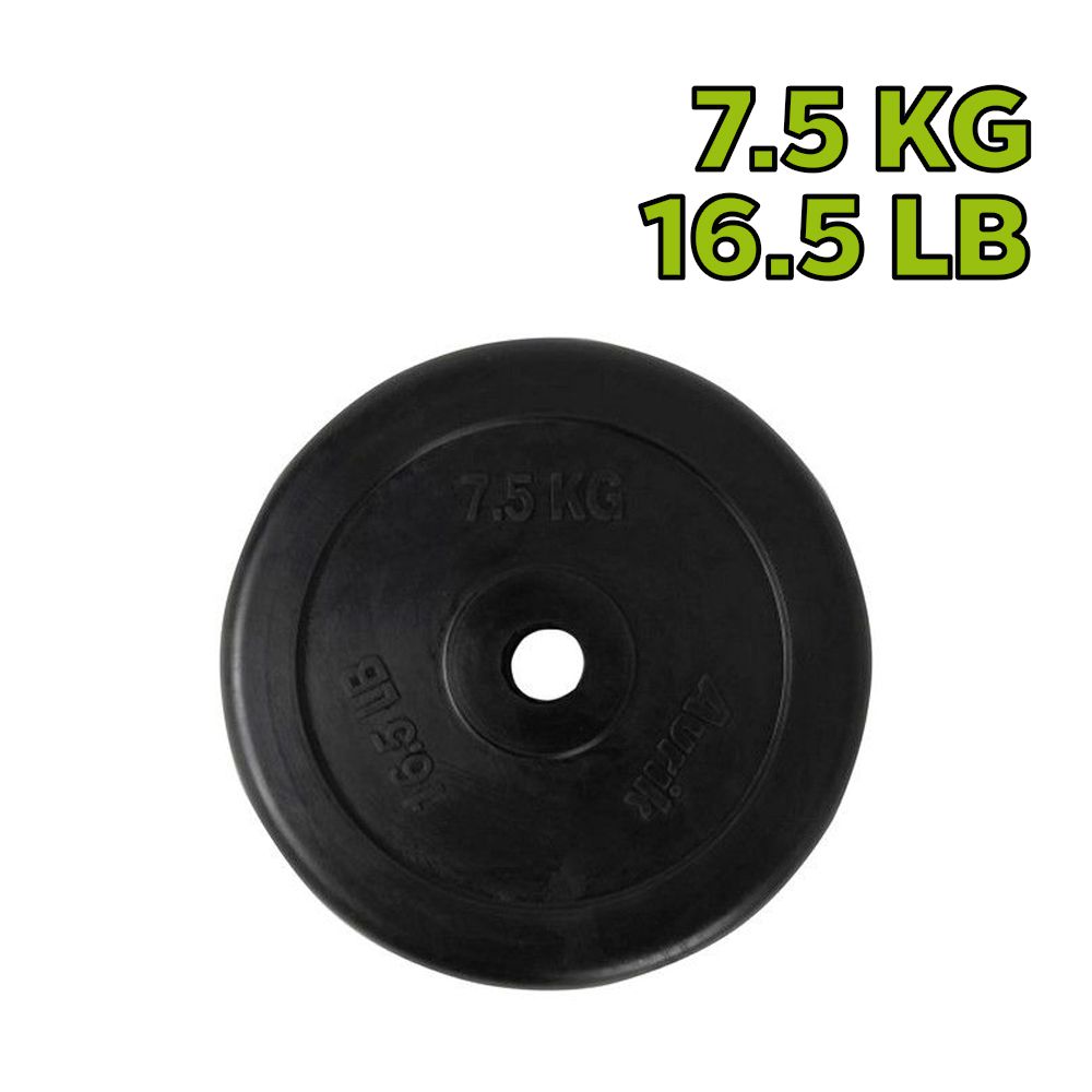 DISCO PARA PESAS FORRADO EN CAUCHO 7.5KG HO-1332