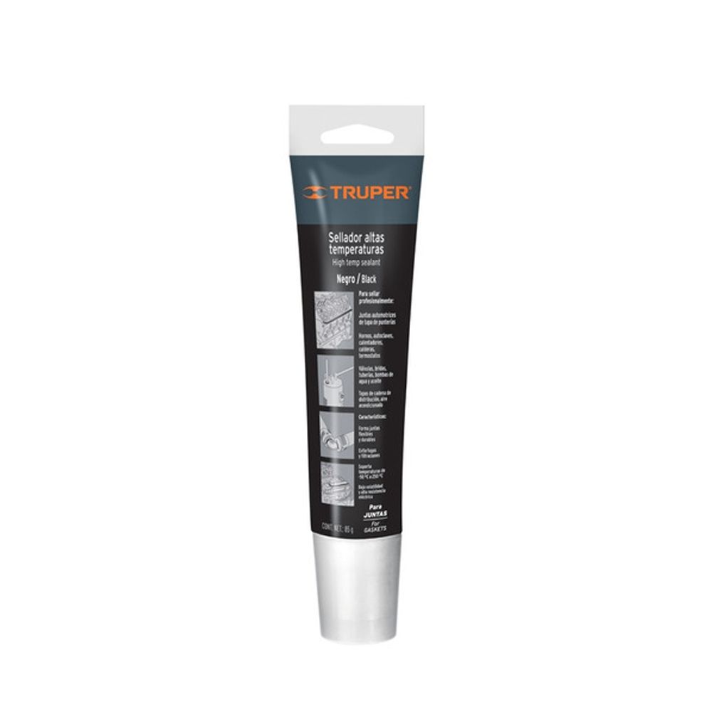 SILICON ALTA TEMPERATURA 85 GRS. (NEGRO) TRUPER 17567