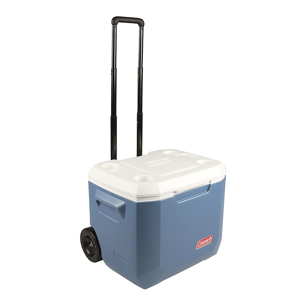 HIELERA 60QT. C/RUEDAS AZUL COLEMAN 832