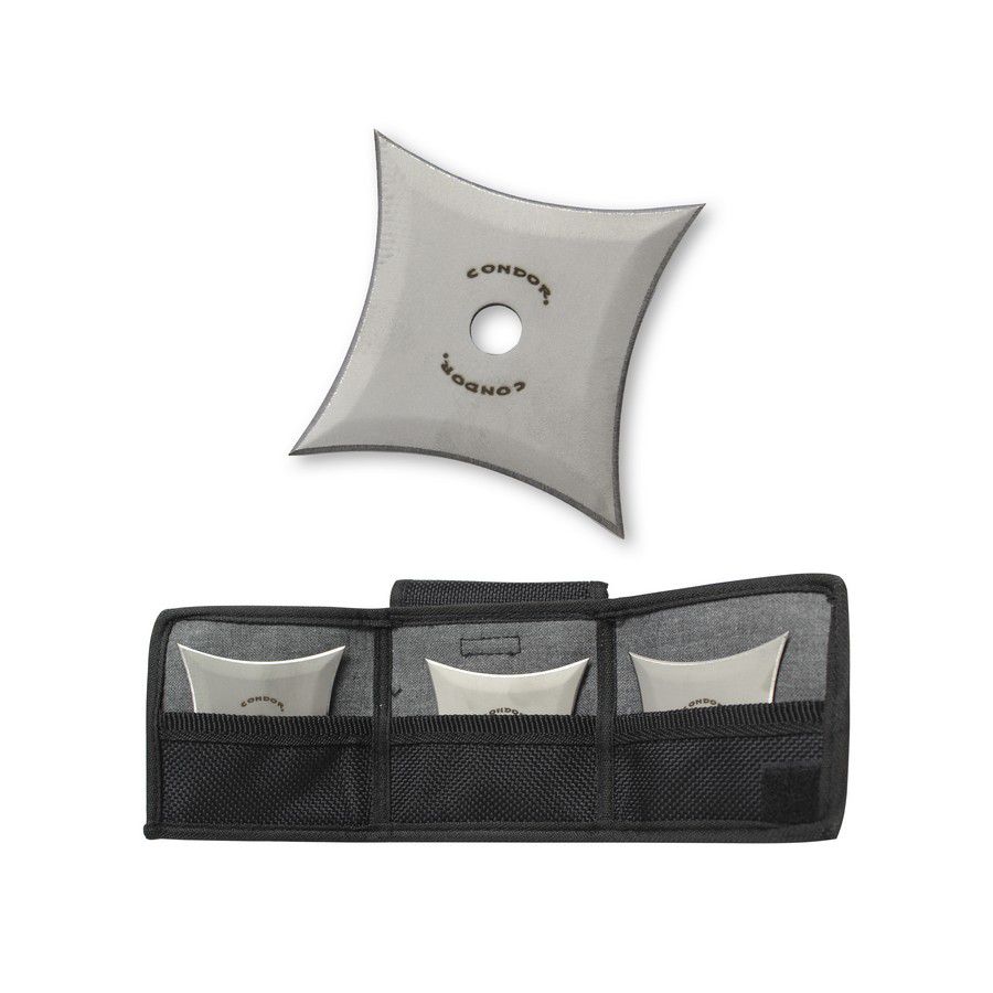 SENBAN SHURIKEN SET 3 PZAS 2.6 PULG. C/ESTUCHE CTK1008-2.5 60705 (THRW)