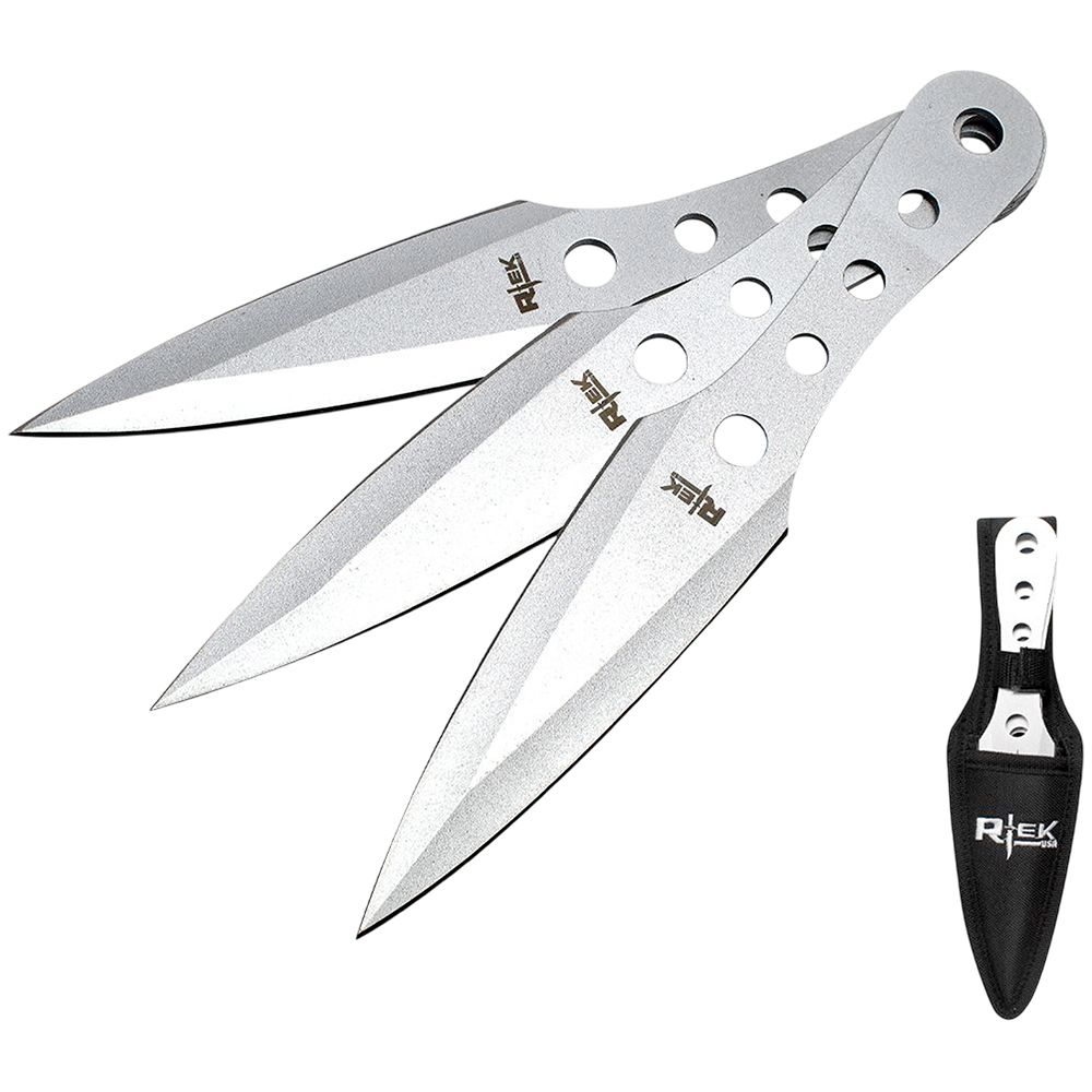 CUCHILLO LANZAR SET SILVER 8 PULG 3 PCS TK 777-38SL