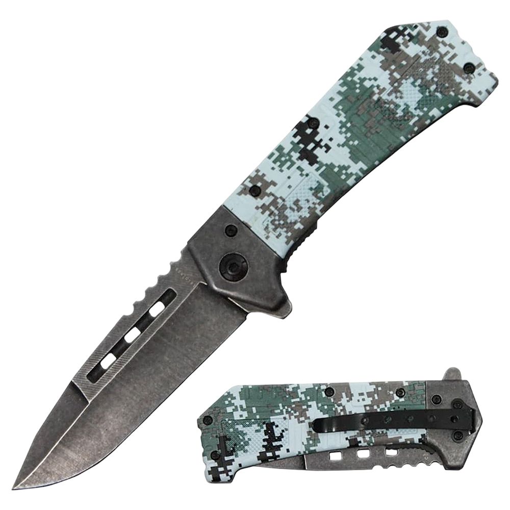 NAVAJA DOBLAR 4.5 PULG CAMOUFLAGE CON CLIP KN 1669-DG2