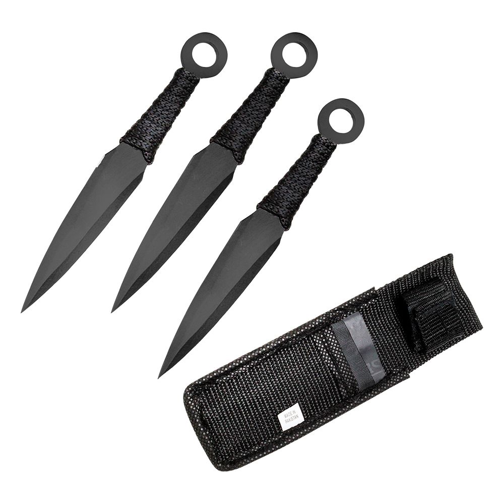 CUCHILLO LANZAR BLACK 8.5 PULG TK 086-385BK (3PCS)