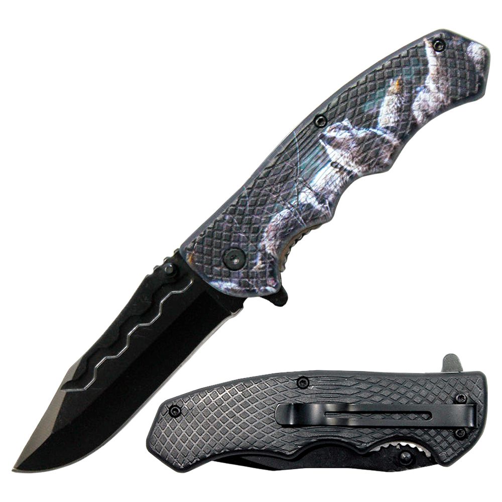 NAVAJA DOBLAR 4.5 PULG TEXTURED WOLF C/CLIP LQ 3279-W2