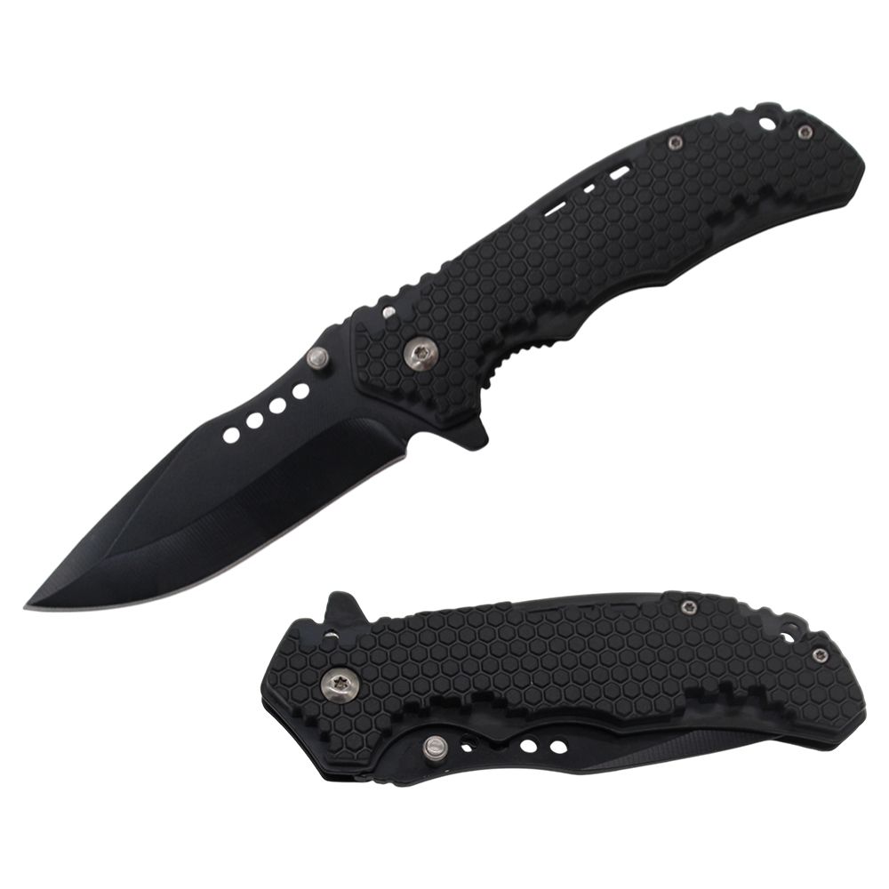 NAVAJA DOBLAR 4.5 PULG BLACK HONEYCOMB CON CLIP RT7090-BK