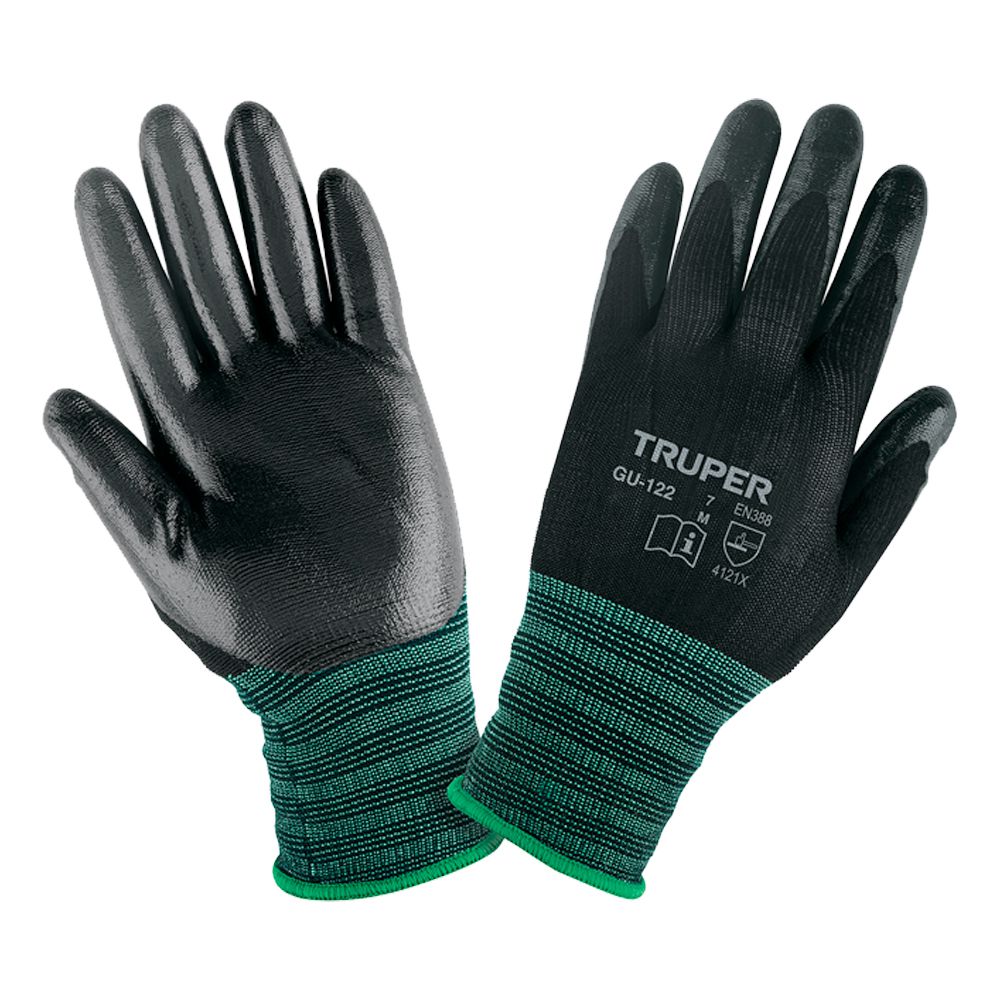 GUANTE TEXTIL RECUBRIMIENTO NITRILO M TRUPER 13294