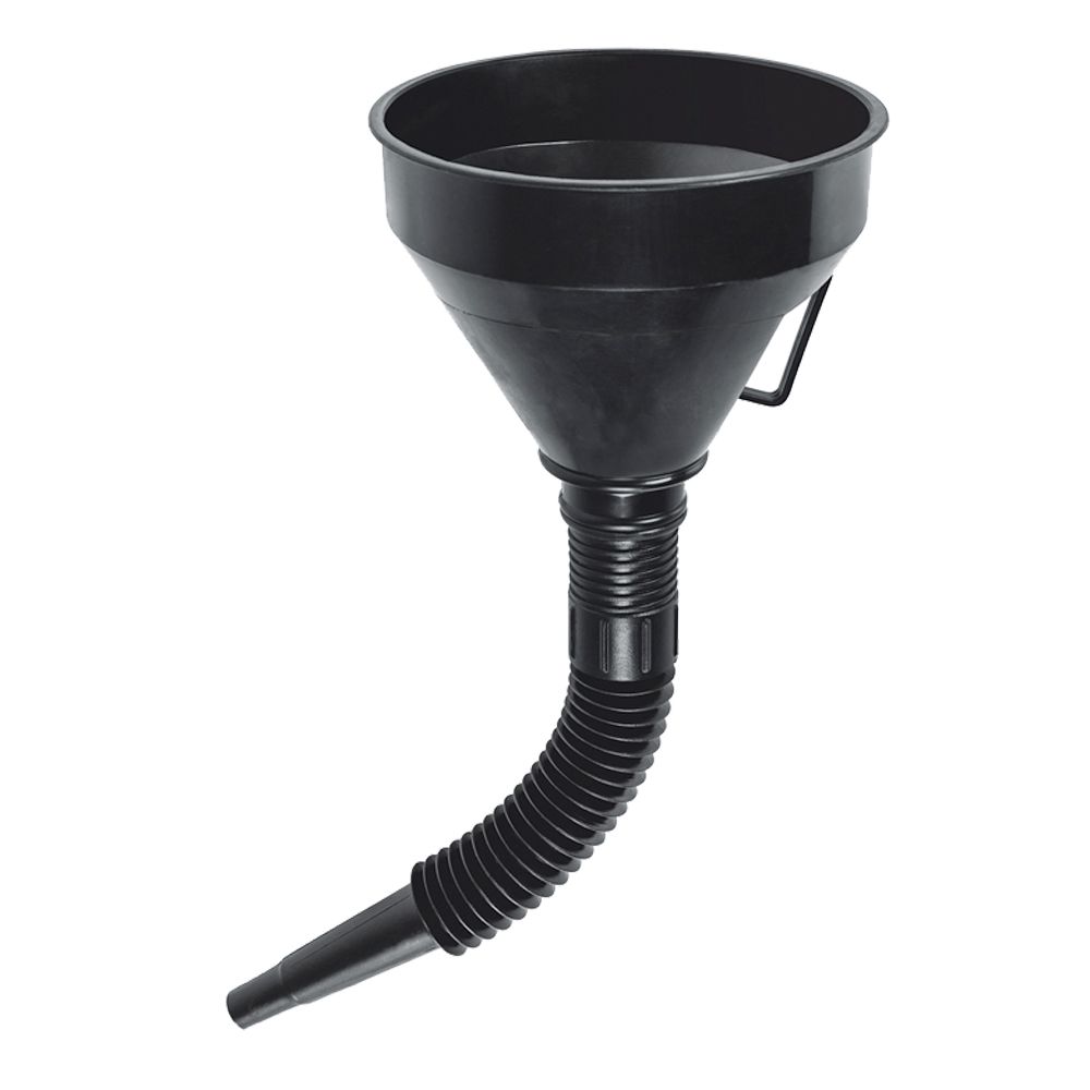 EMBUDO PLASTICO FLEXIBLE 500ML CON FILTRO REJILLA TRUPER 11207