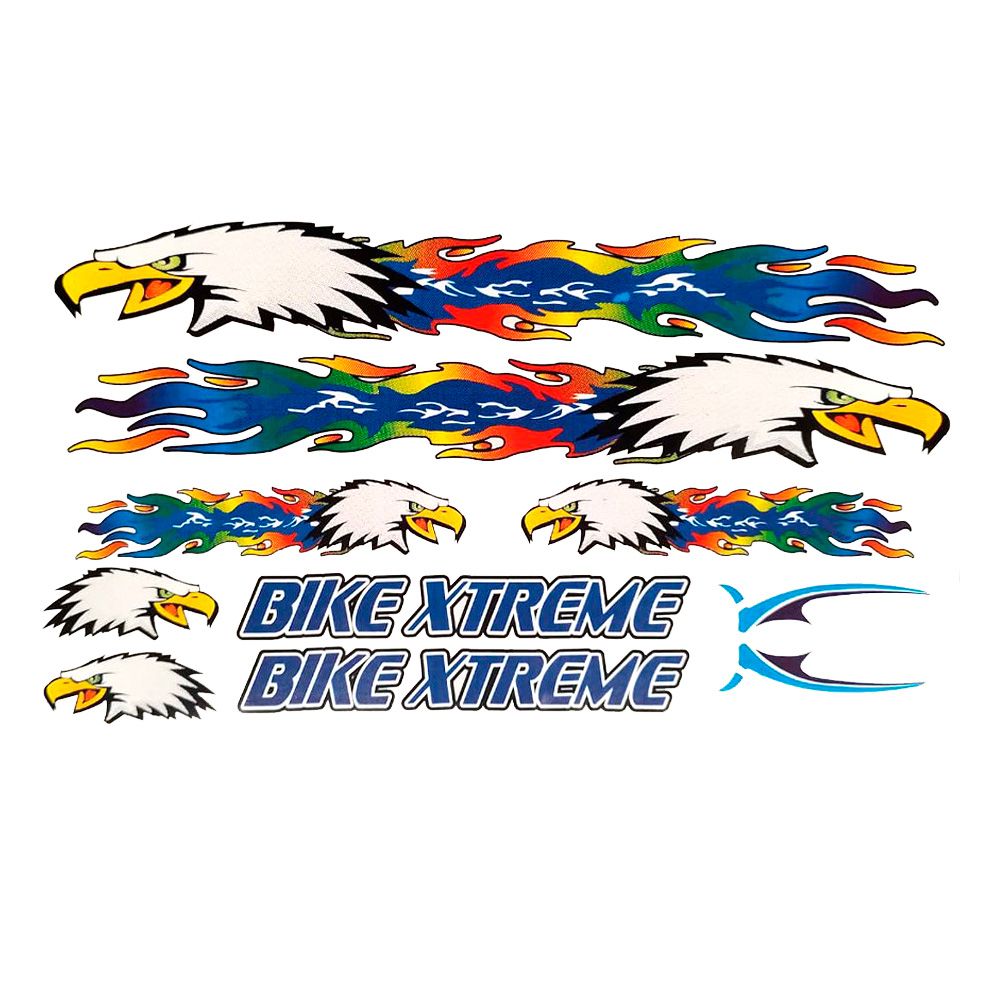 CALCOMANIAS EN JUEGO PARA BICICLETA