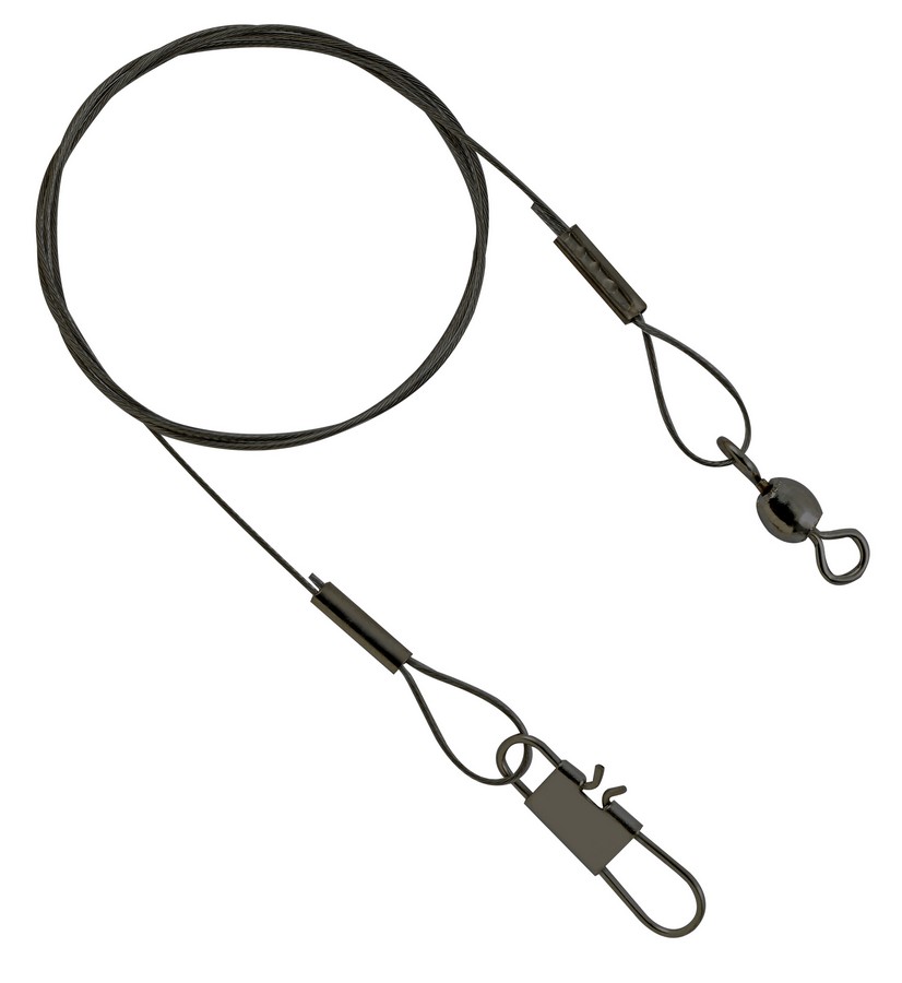 LEADER 18IN. 45LB. (2) BLACK