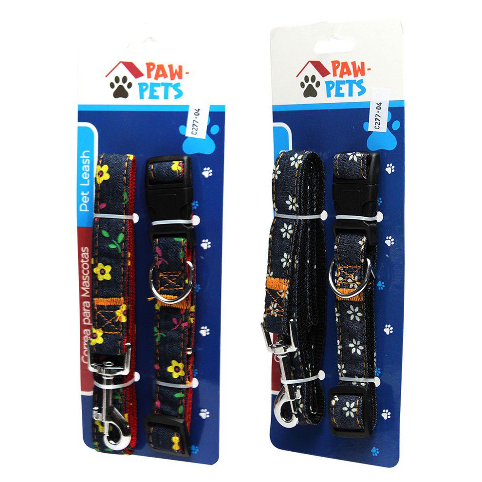 COLLAR + CORREA  P/ MASCOTA PAW-1036