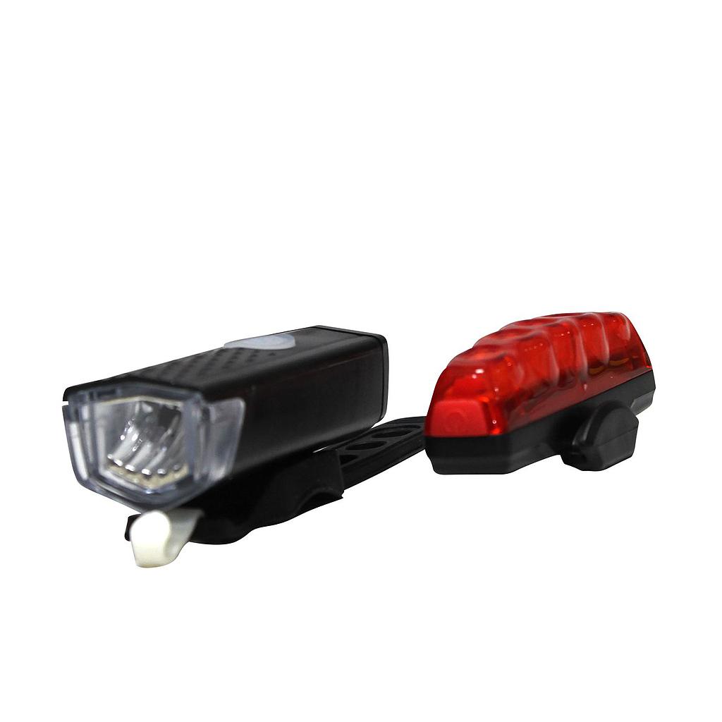LAMPARA PARA BICICLETA BKS FRONTAL Y TRASERA 35001