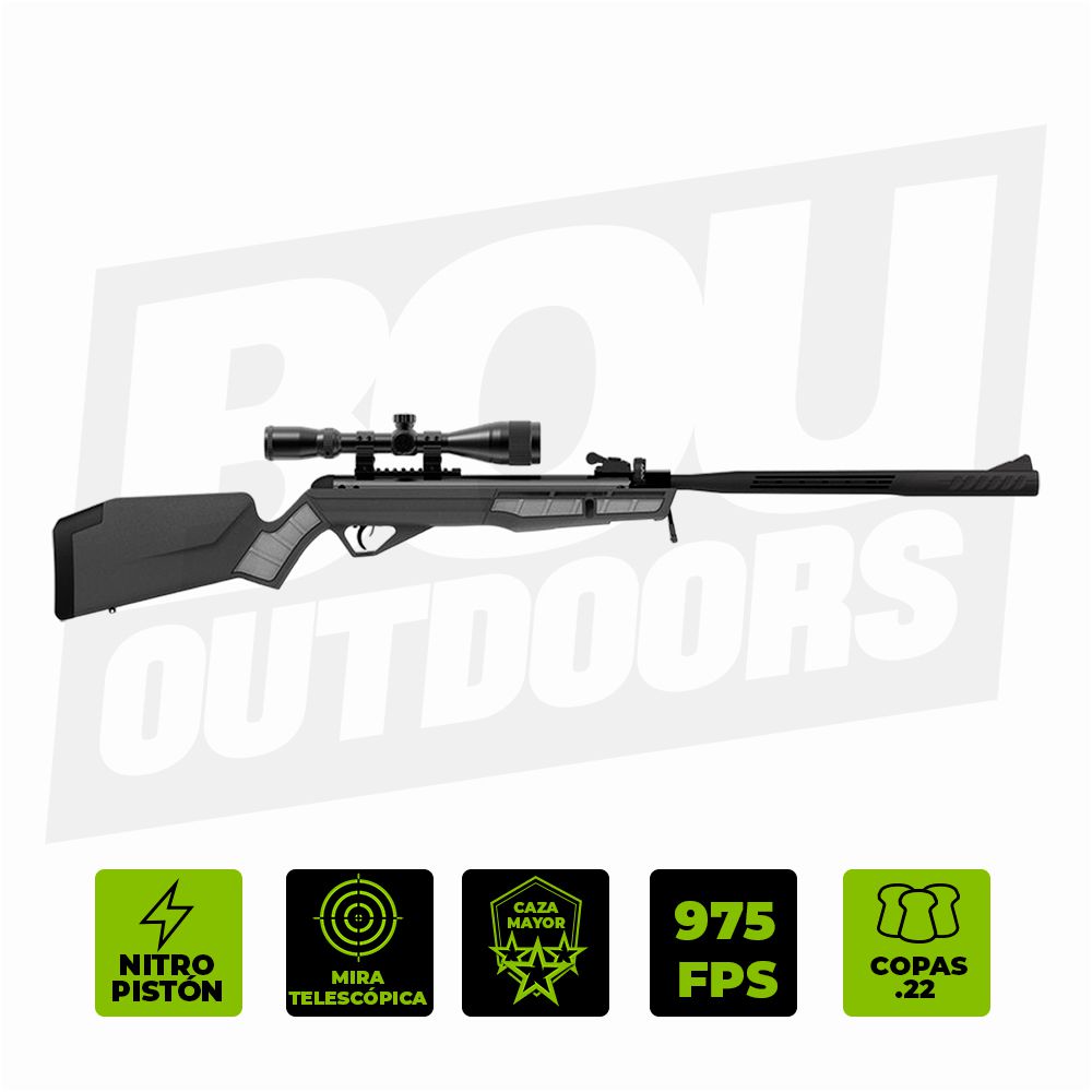 RIFLE CROSMAN MAG-FIRE ULTRA NPE QF CON MIRA CMU2SXS .22