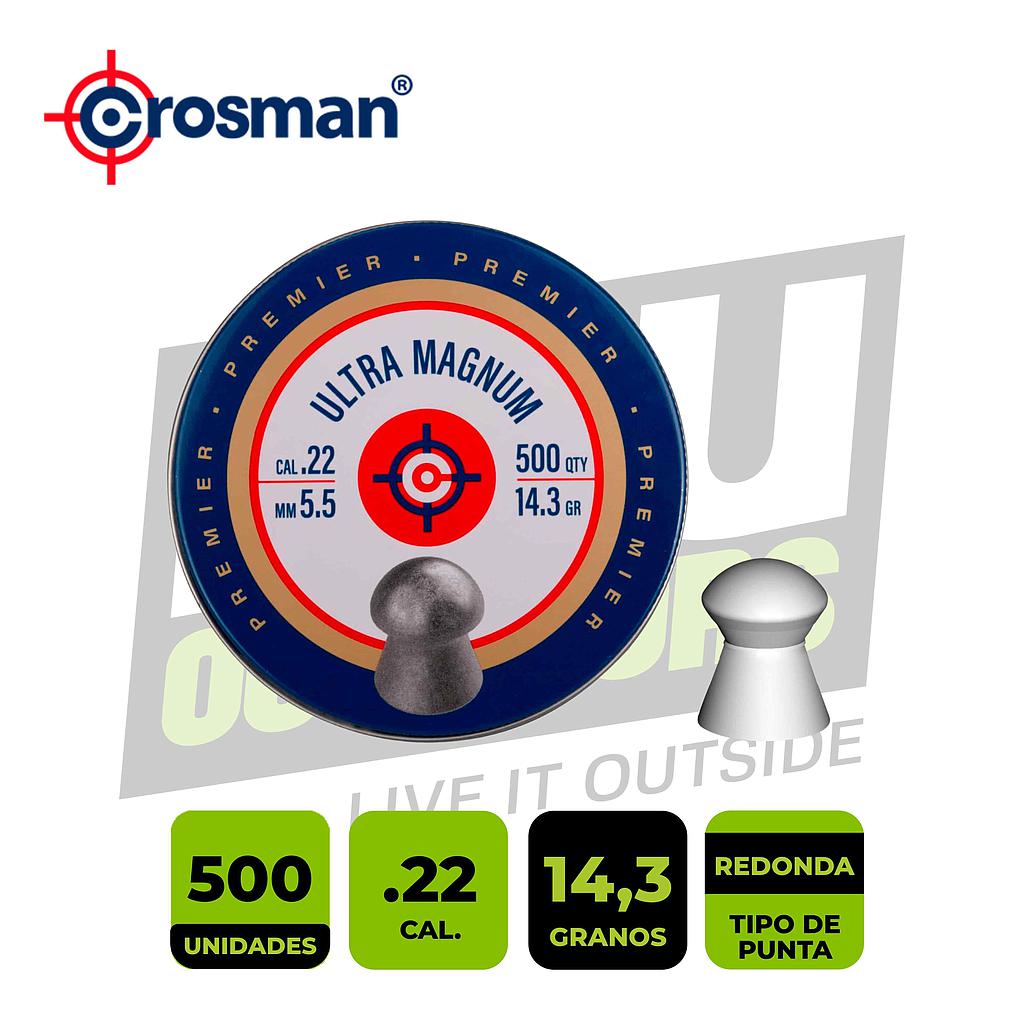 BALINES CROSMAN PREMIER ULTRA MAG. DOMED LDP22 .22 (500)