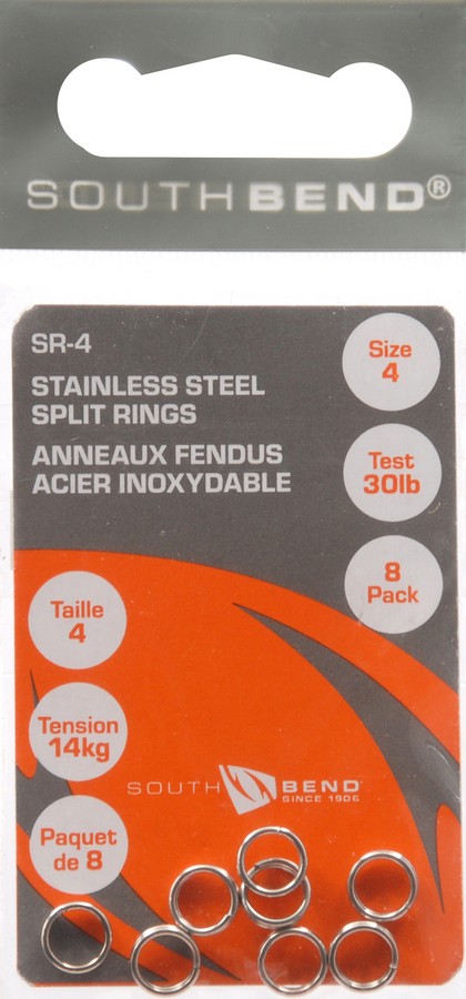 SPLIT RINGS S/STEEL SZ-4 (8) SR-4