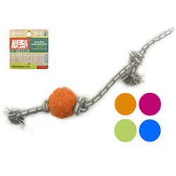 JUGUETE P/ MASCOTA LAZO + PELOTA 51CM AP-D711-171 (DESC)