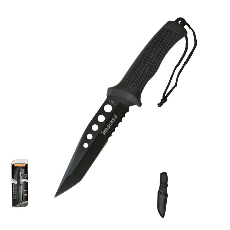 CUCHILLO CAZADOR INOX. 6PULG. C/VAINA IMACASA 10914