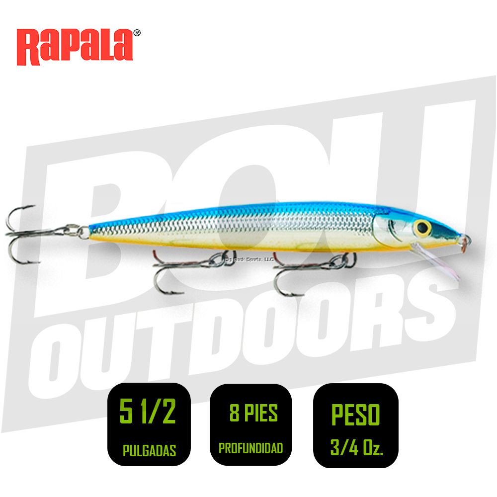 RAPALA HJ14SB HUSKY JERK 5 1/2 PULG 3/4 OZ SILVER BLUE