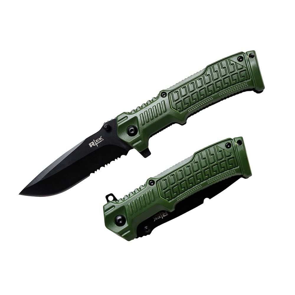 NAVAJA DOBLAR 4.5PULG GREEN ABS HANDLE RTC 3045-GN