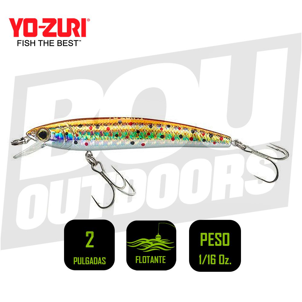 YO-ZURI PINS MINNOW 2 PULG 1/16 OZ BABY BROOK FLOATING F1161M113