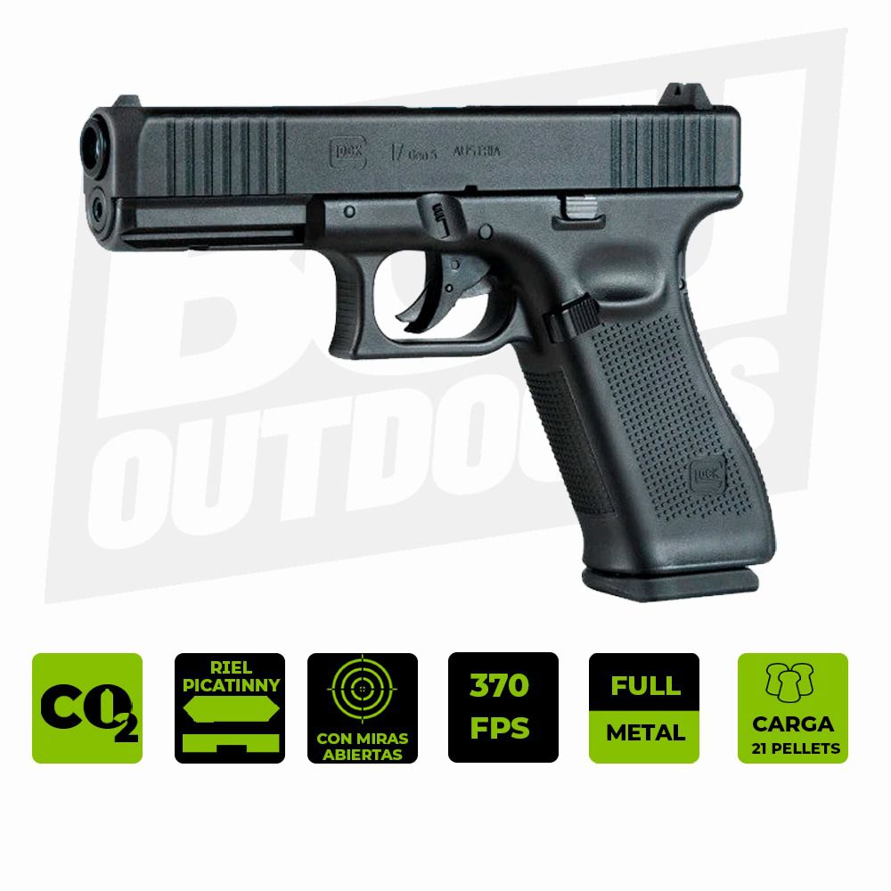 PISTOLA CO2 UMAREX GLOCK 17 GEN 5 4.5MM 2255214 (DESC)