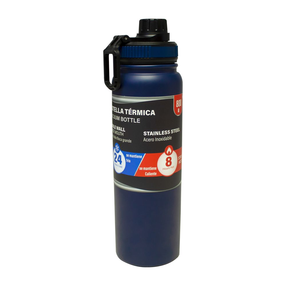 BOTELLA TERMICA 800ML AZUL MARINO SV-MT-643