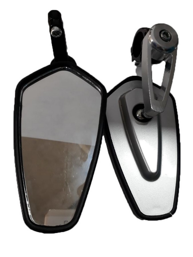 ESPEJO RETROVISOR P/MOTO SILVER TM-1208-SIL  (PAR)