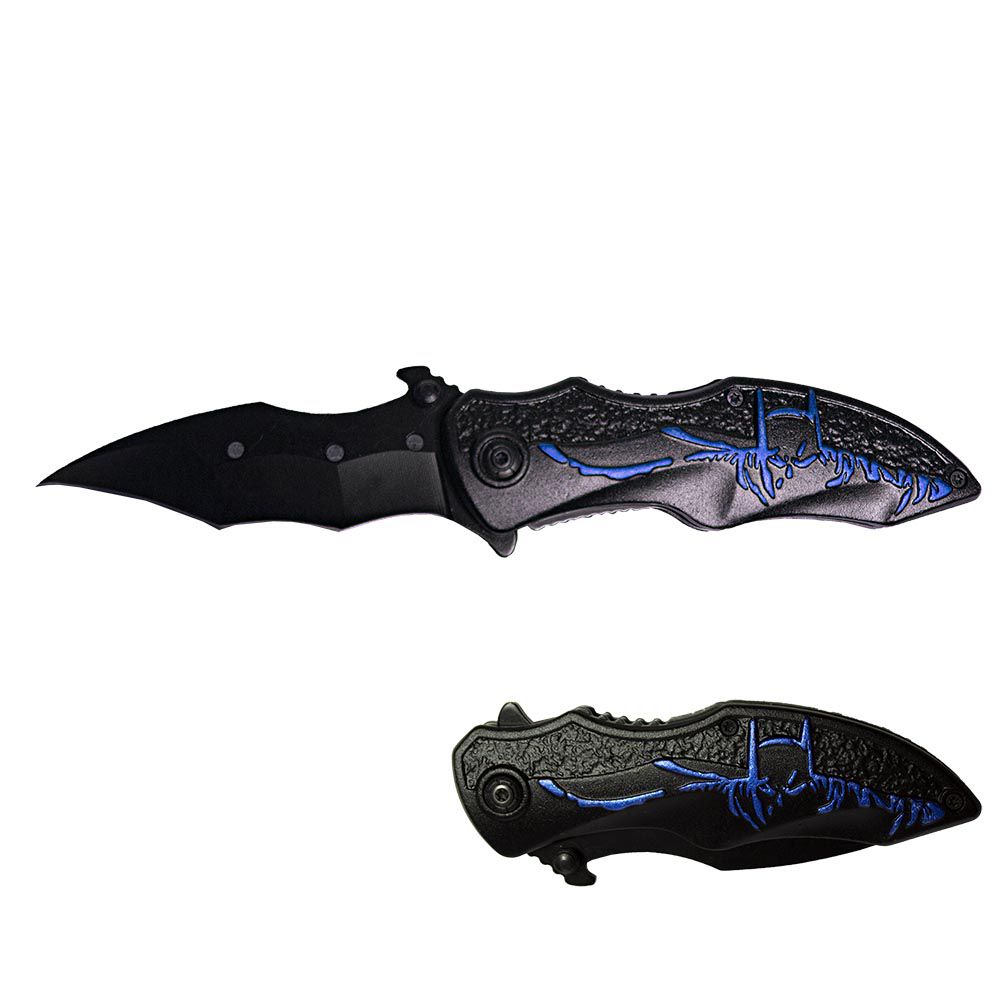 NAVAJA DOBLAR MURCIELAGO 8PULG BLUE MB 1234-BL