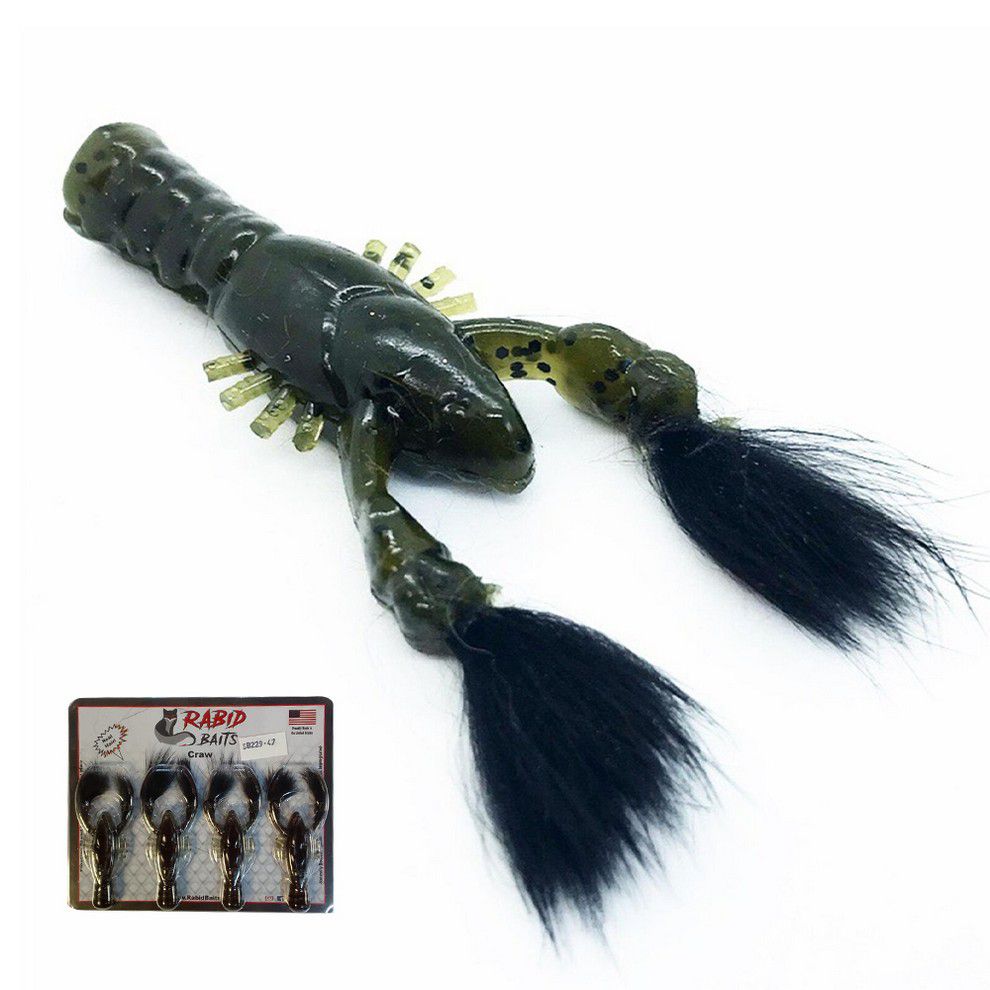 RABID BAITS CRAW GREEN PUM RC3-0011